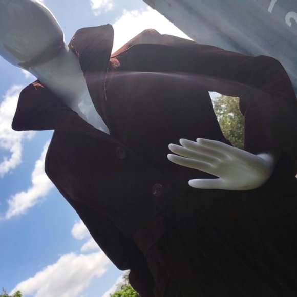 Argentinian Ladies Genuine Suede Leather Full Length Coat (Quilted Lining) - Picture 14 of 17